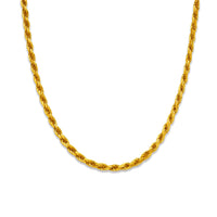 4mm Rope Chain – Gold Finish