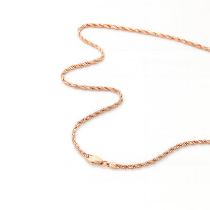 3mm Rope Chain – Silver Finish