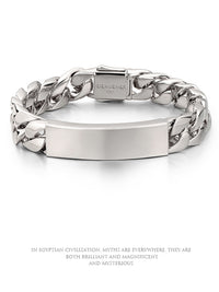 11.5mm S925 ID Curb Chain Bracelet