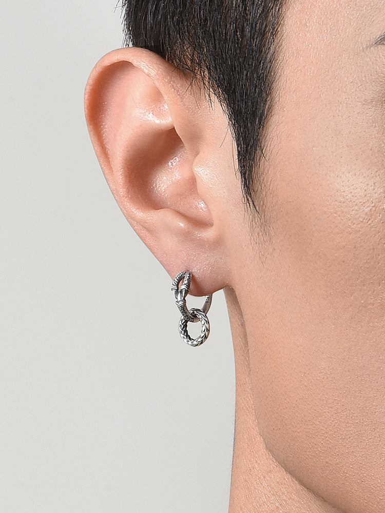 2mm S925 Detachable Double Hoop Earring
