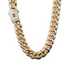 10mm Iced Cuban Link Chain – Gold Finish