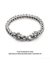 6mm S925 Double Lion Franco Chain Bracelet