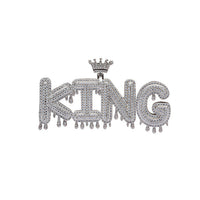 Custom Iced Out Drip Letter Name Pendant – Gold Finish