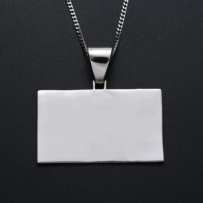 Iced Out Credit Card Pendant – Silver Finish